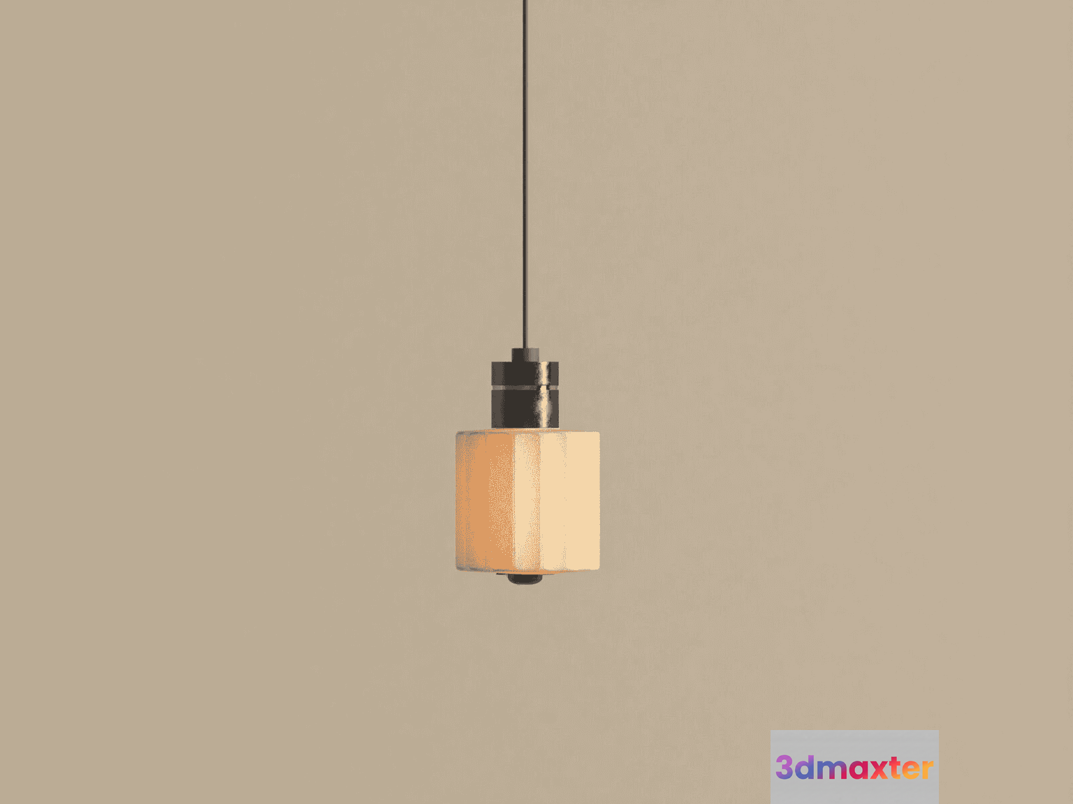 A Hanging Light Fixture 3D Model - 10790 - VRAY Render