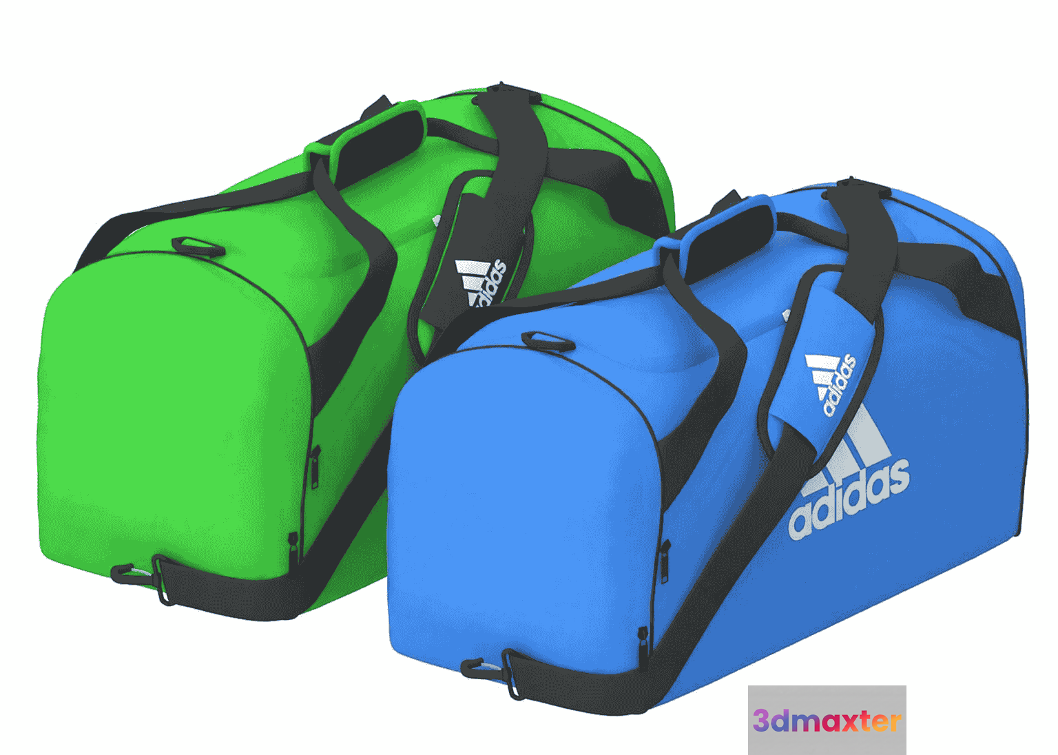 Blue Adidas Duffel Bag 3D Model - 23734 - VRAY Render