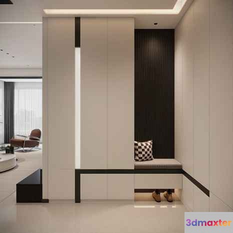 Modern Minimalist Space 3D Model - 17576 - VRAY Render