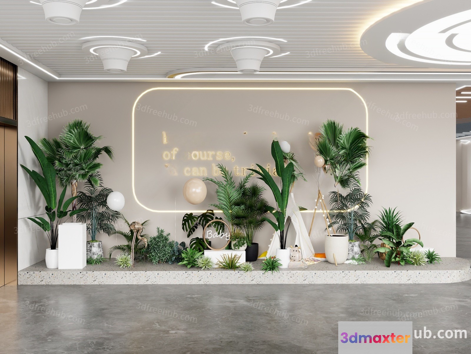 Modern Interior Design 3D Model - 21307 - VRAY Render