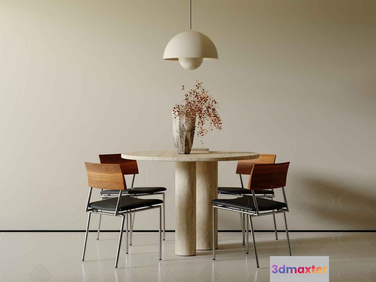 Modern Dining Table 3D Model - 9923 - CORONA Render