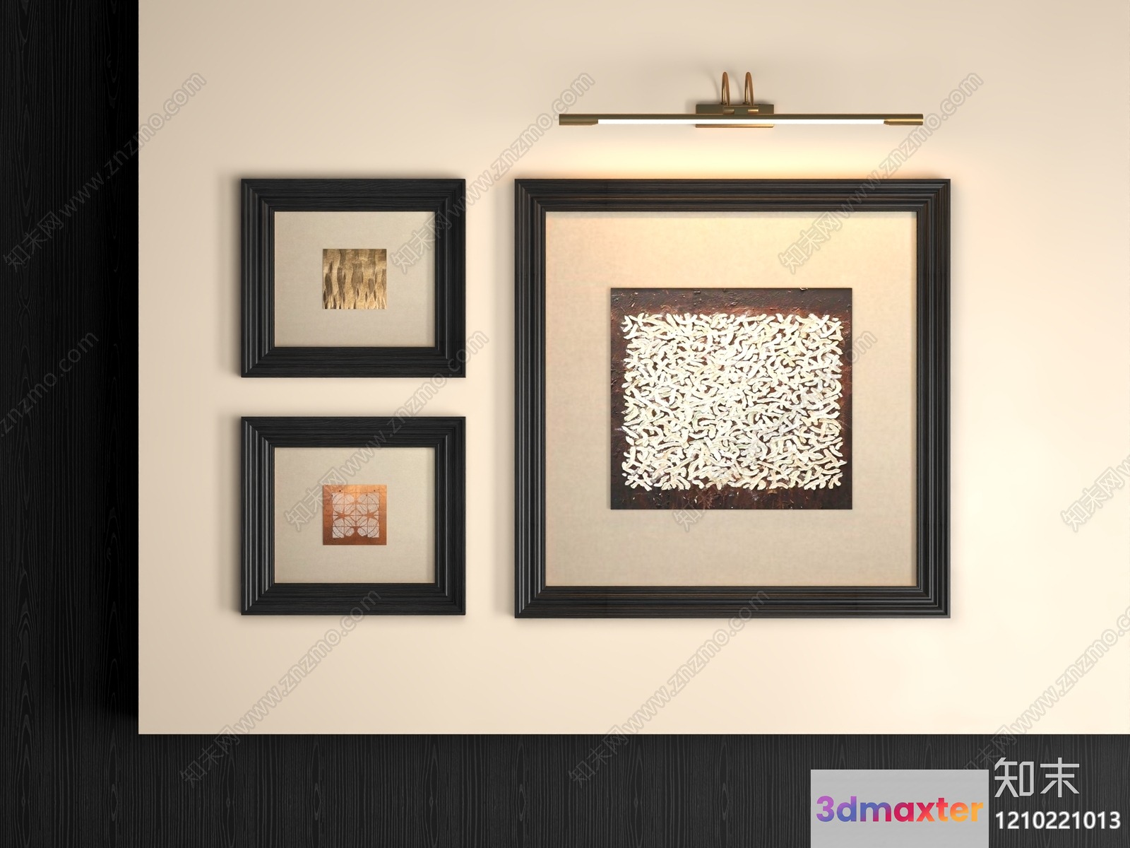 Modern Art Pieces 3D Model - 4432 - VRAY Render