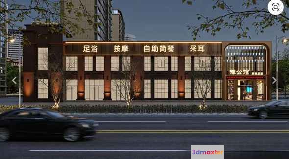 A Chinese Building 3D Model - 5281 - VRAY Render