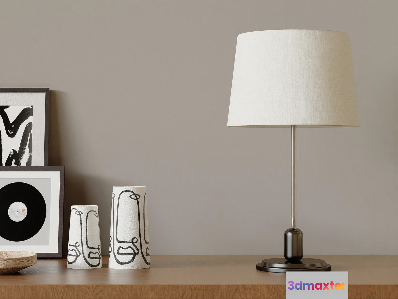 Modern Table Lamp 3D Model - 3569 - VRAY Render