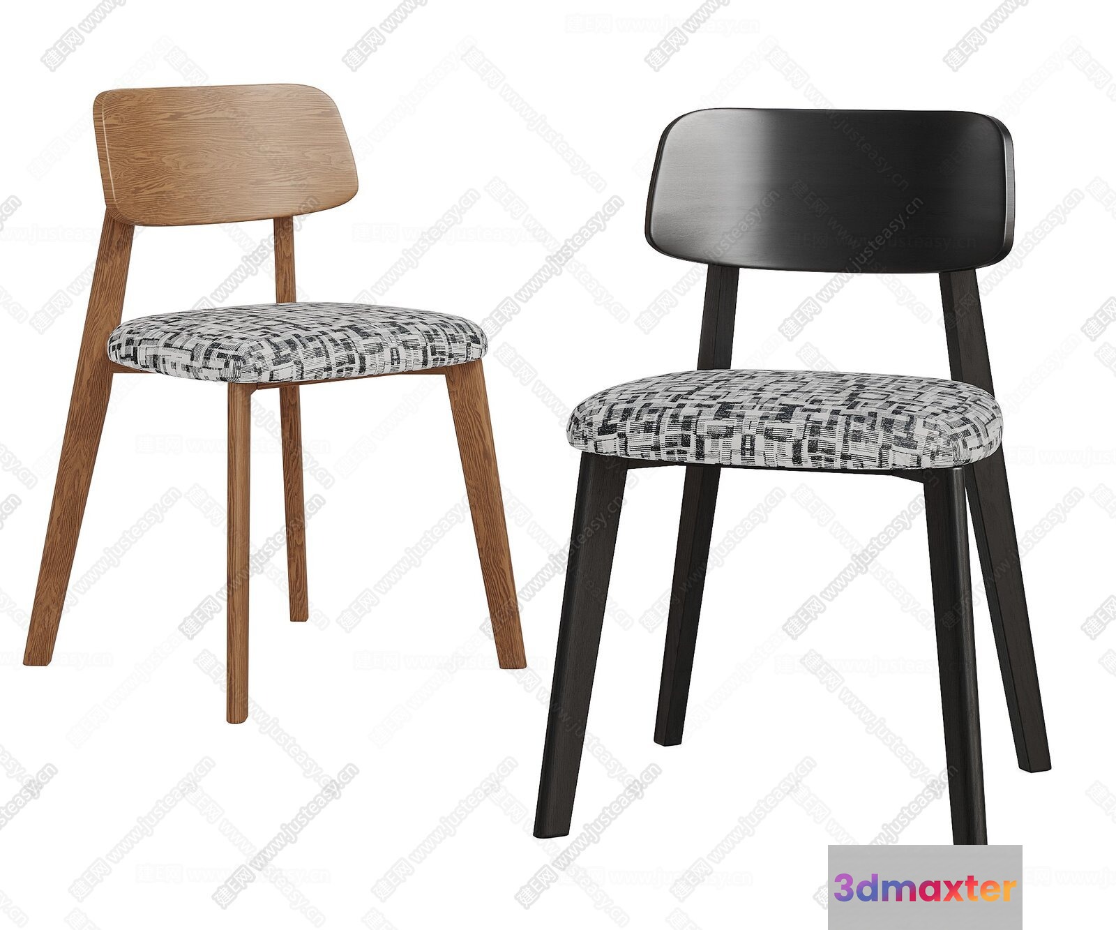 Wooden Chairs 3D Model - 8437 - CORONA Render