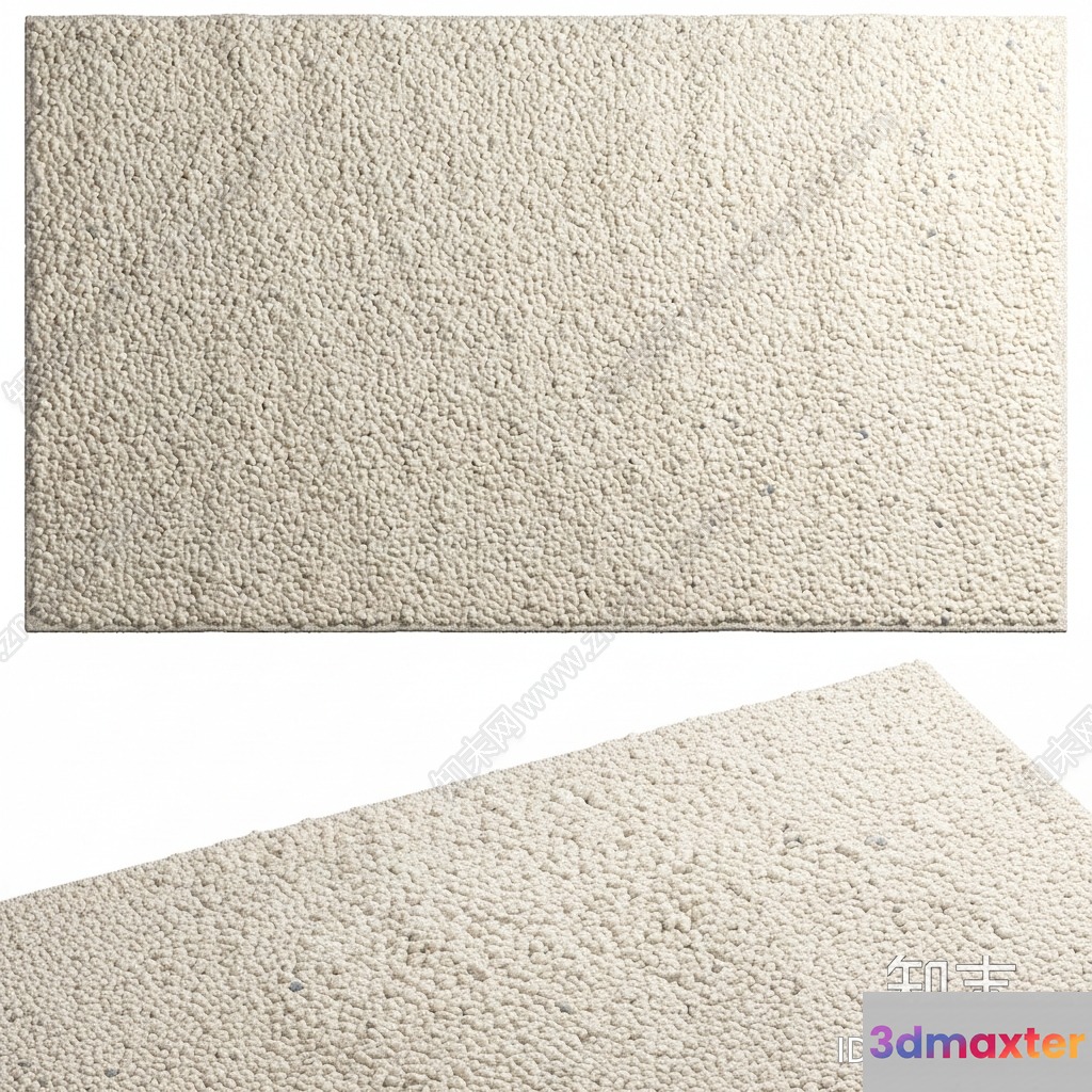 Cozy Cream Carpet 3D Model - 12897 - VRAY Render