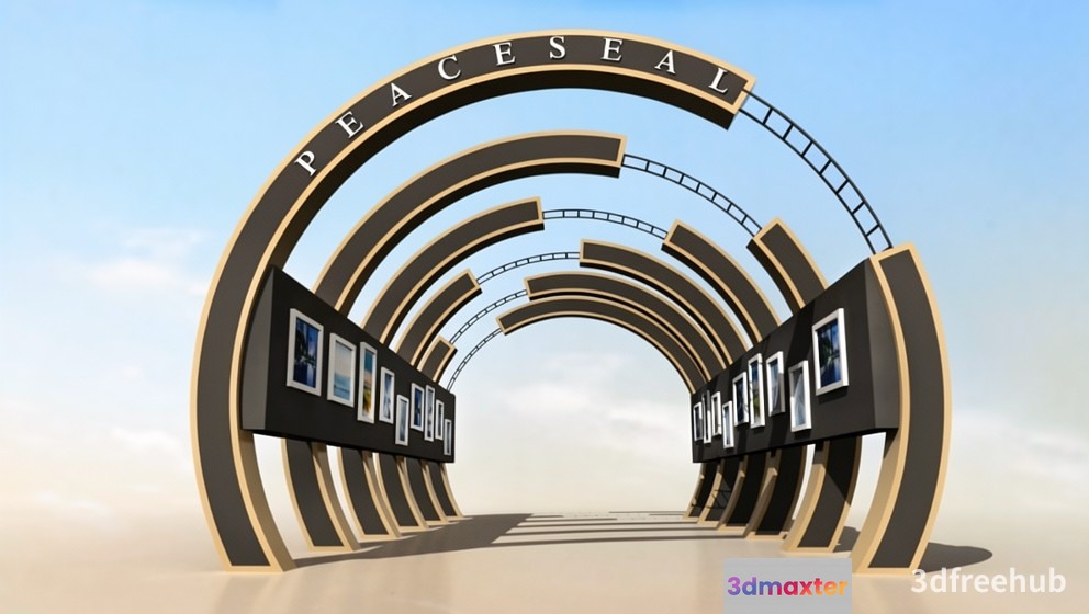 Peaceful Archway 3D Model - 17004 - VRAY Render