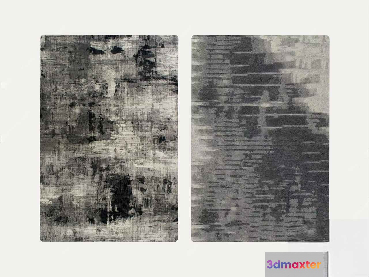 Two Abstract Paintings 3D Model - 3836 - VRAY Render
