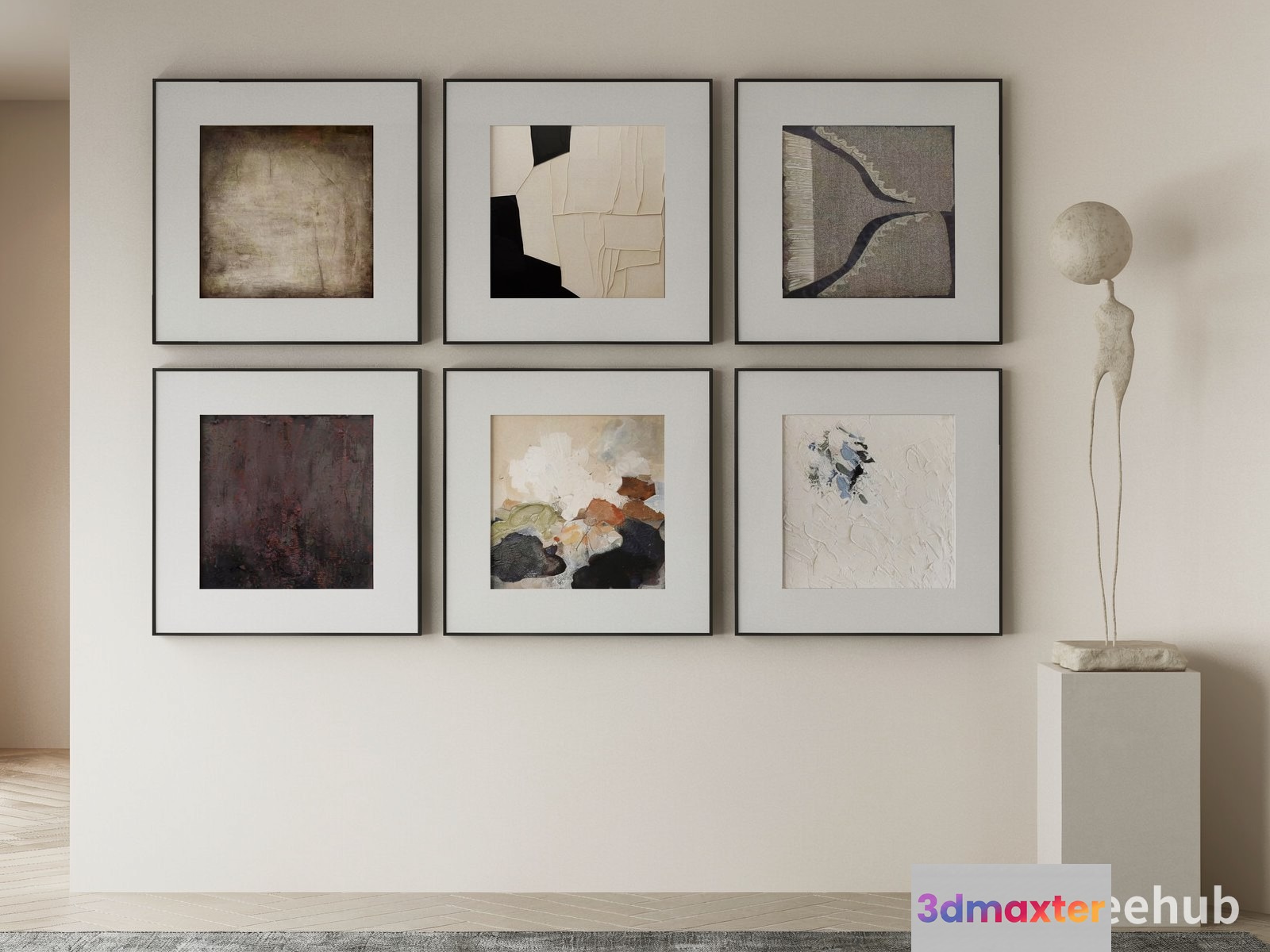 Abstract Art Collection 3D Model - 21565 - VRAY Render