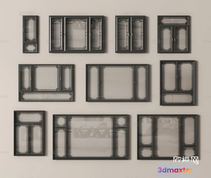 Window Frames 3D Model - 11413 - VRAY Render