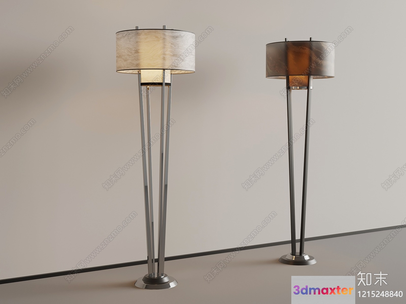 Modern Floor Lamps 3D Model - 16647 - VRAY Render