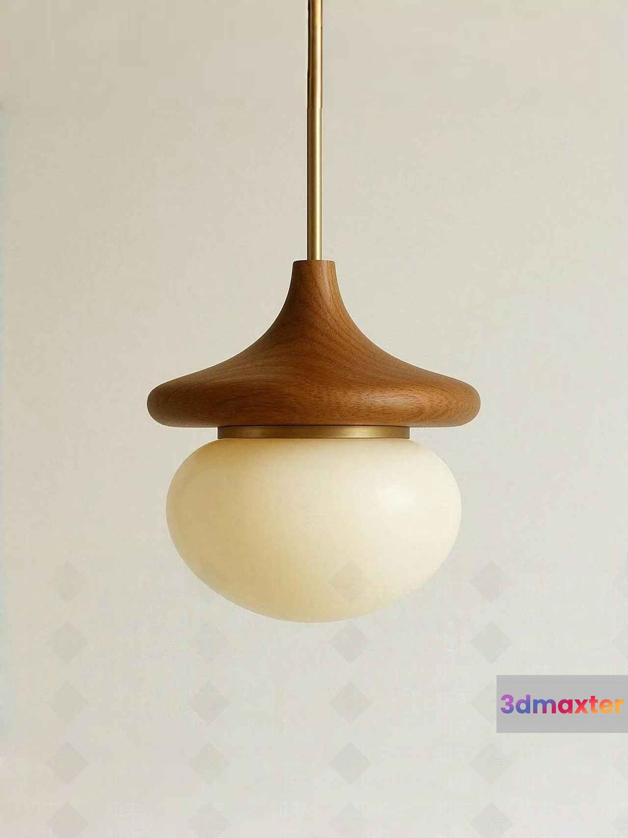 Mid-Century Modern Light Fixture 3D Model - 15489 - VRAY Render