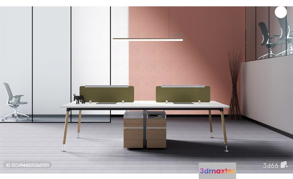 Modern Office Space 3D Model - 5926 - VRAY Render