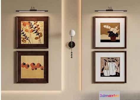 Modern Art Collection 3D Model - 5871 - VRAY Render