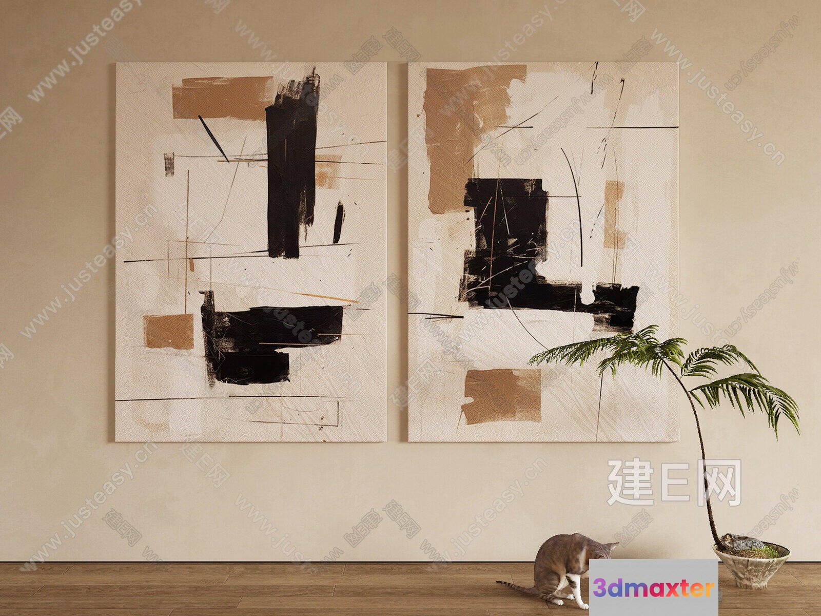 Cozy Living Room 3D Model - 10112 - VRAY Render