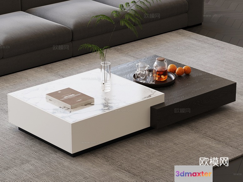 Modern Living Room 3D Model - 21059 - VRAY Render