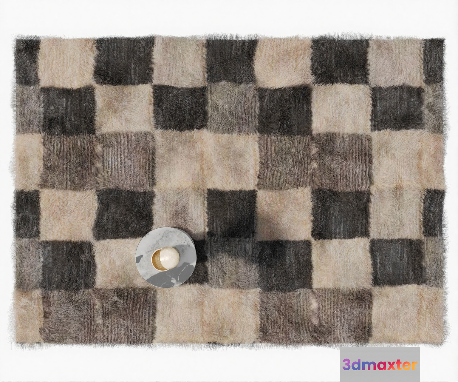 Cozy Checkered Rug 3D Model - 7884 - VRAY Render