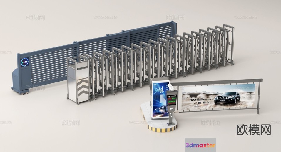 Modern Parking Garage 3D Model - 16311 - VRAY Render