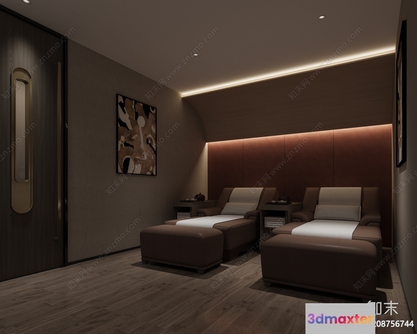 Modern Spa Room 3D Model - 20657 - VRAY Render