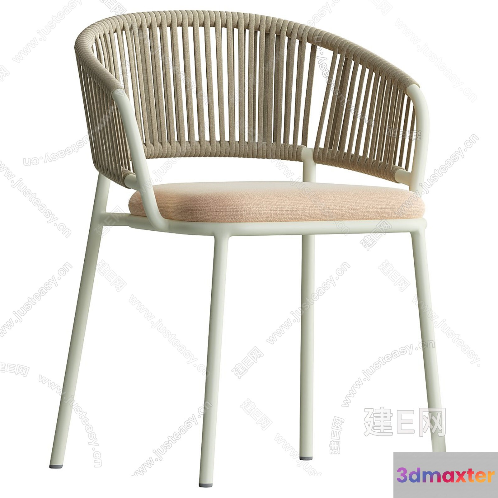 Modern Rattan Chair 3D Model - 10353 - VRAY Render