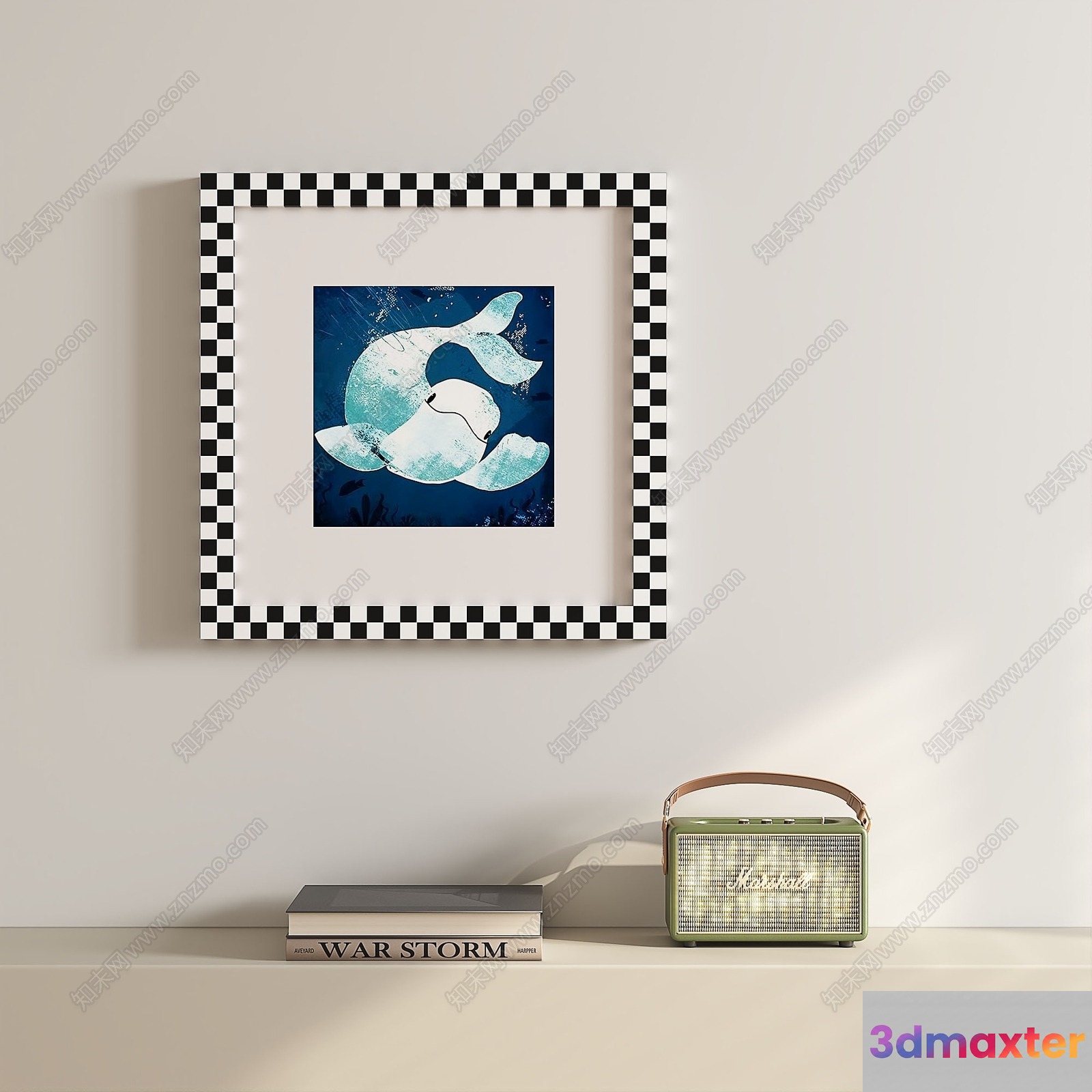 Cozy Wall Art Decor 3D Model - 22839 - VRAY Render