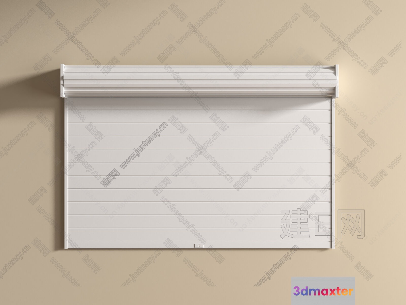 A White Window Blind 3D Model - 14031 - VRAY Render