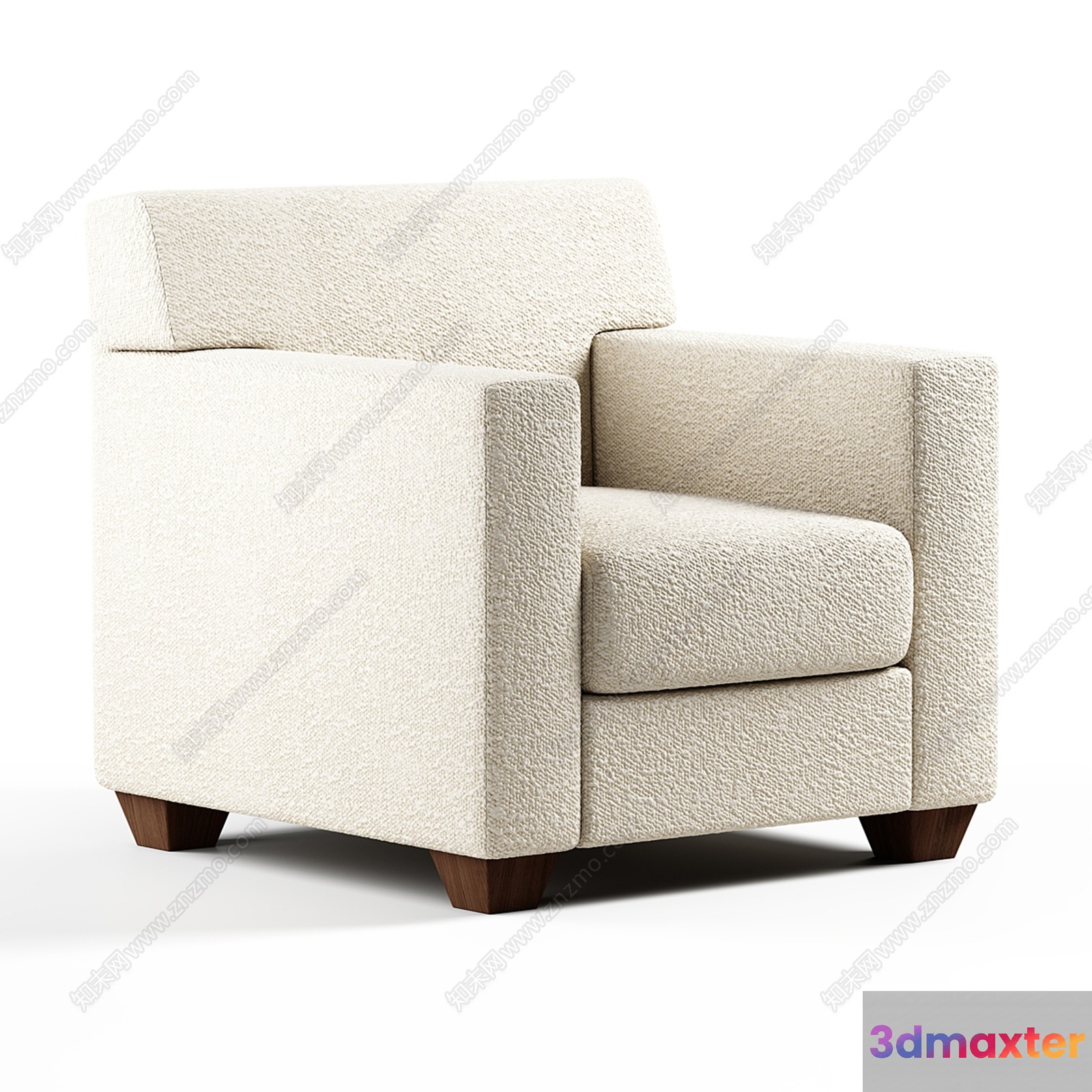 Modern White Chair 3D Model - 8856 - VRAY Render
