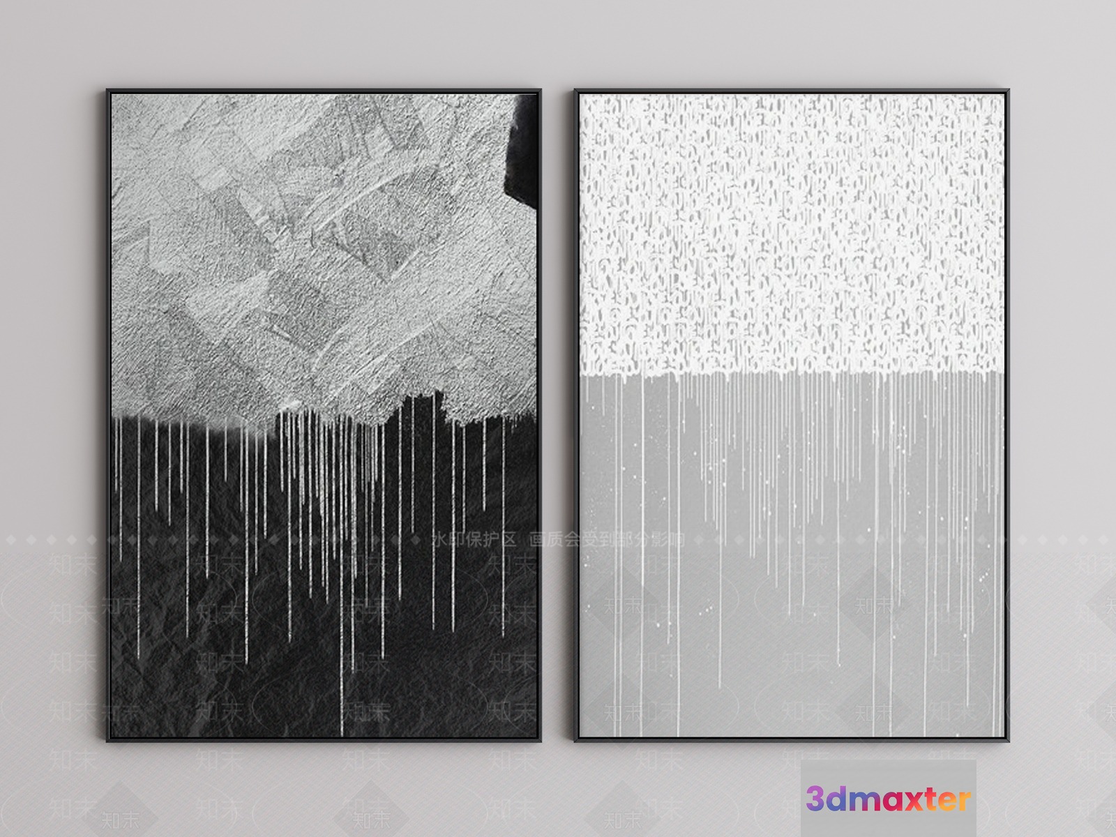 Minimalist Wall Art 3D Model - 10128 - VRAY Render
