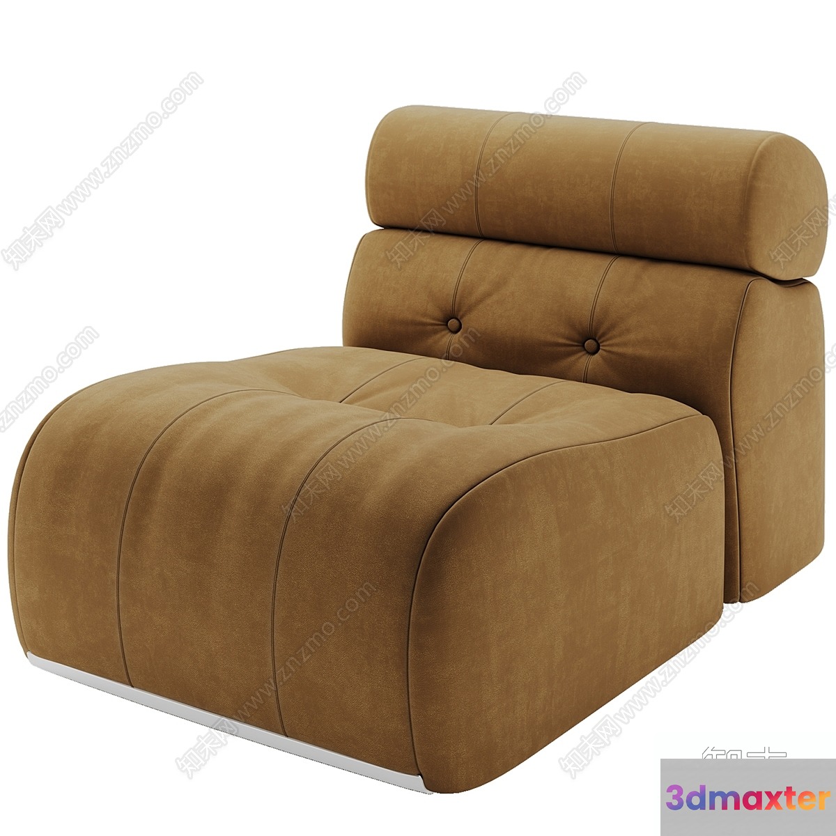 Modern Tan Chair 3D Model - 16422 - VRAY Render