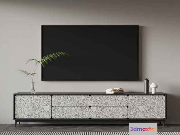 Modern Tv Stand 3D Model - 2174 - VRAY Render