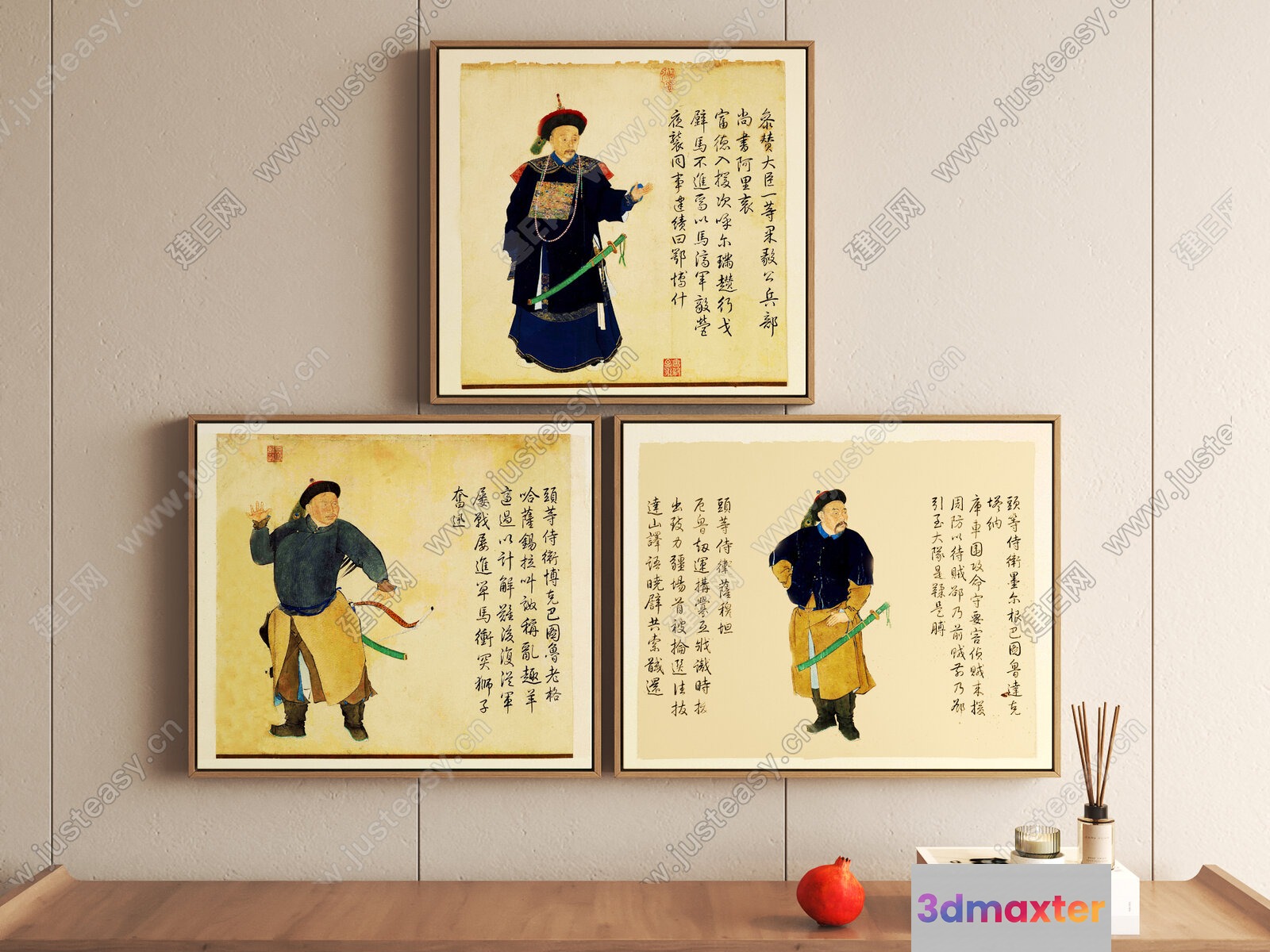 Traditional Chinese Artwork 3D Model - 17981 - VRAY Render