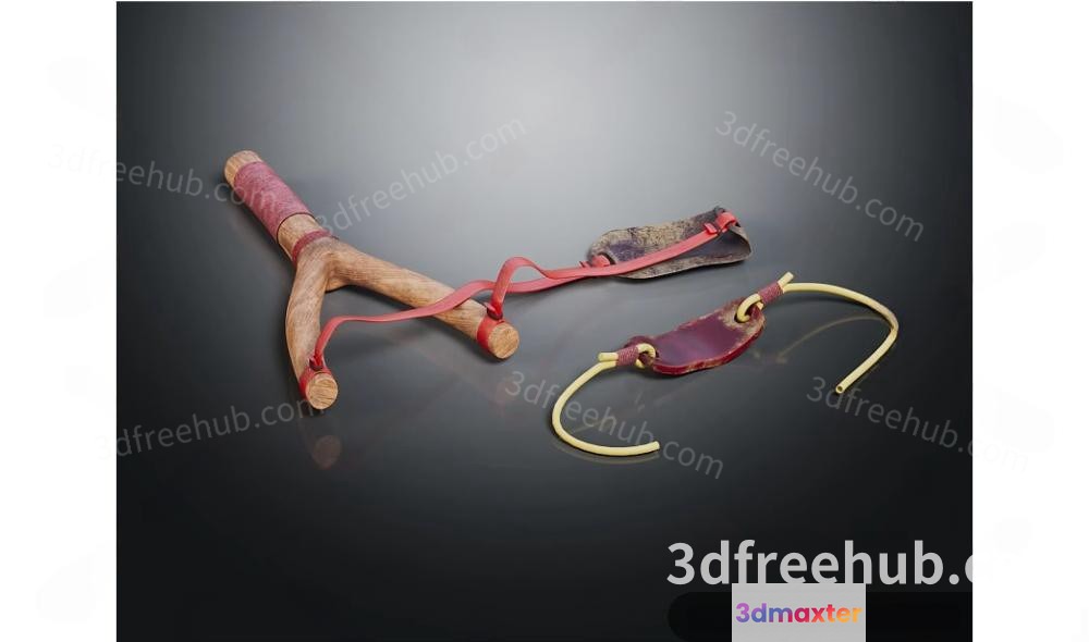 The Single Main Subject Is A Slingshot With One Key Characteristic Being 3D Model - 16108 - VRAY Render
