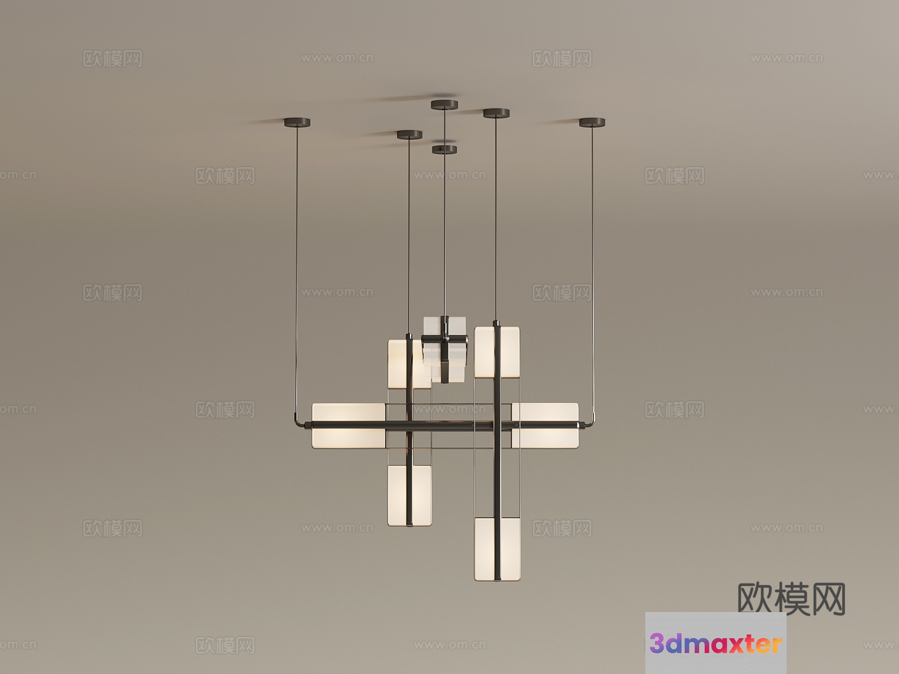 Modern Light Fixture 3D Model - 19107 - VRAY Render