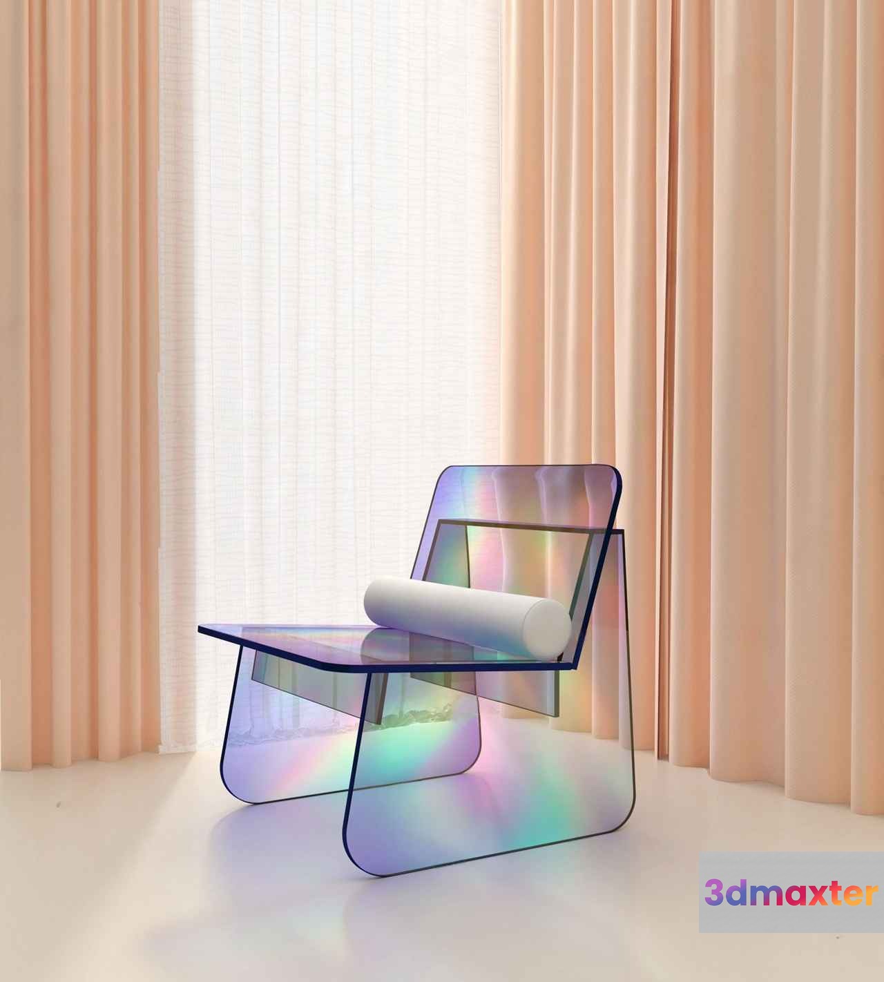 Modern Transparent Chair 3D Model - 671 - VRAY Render