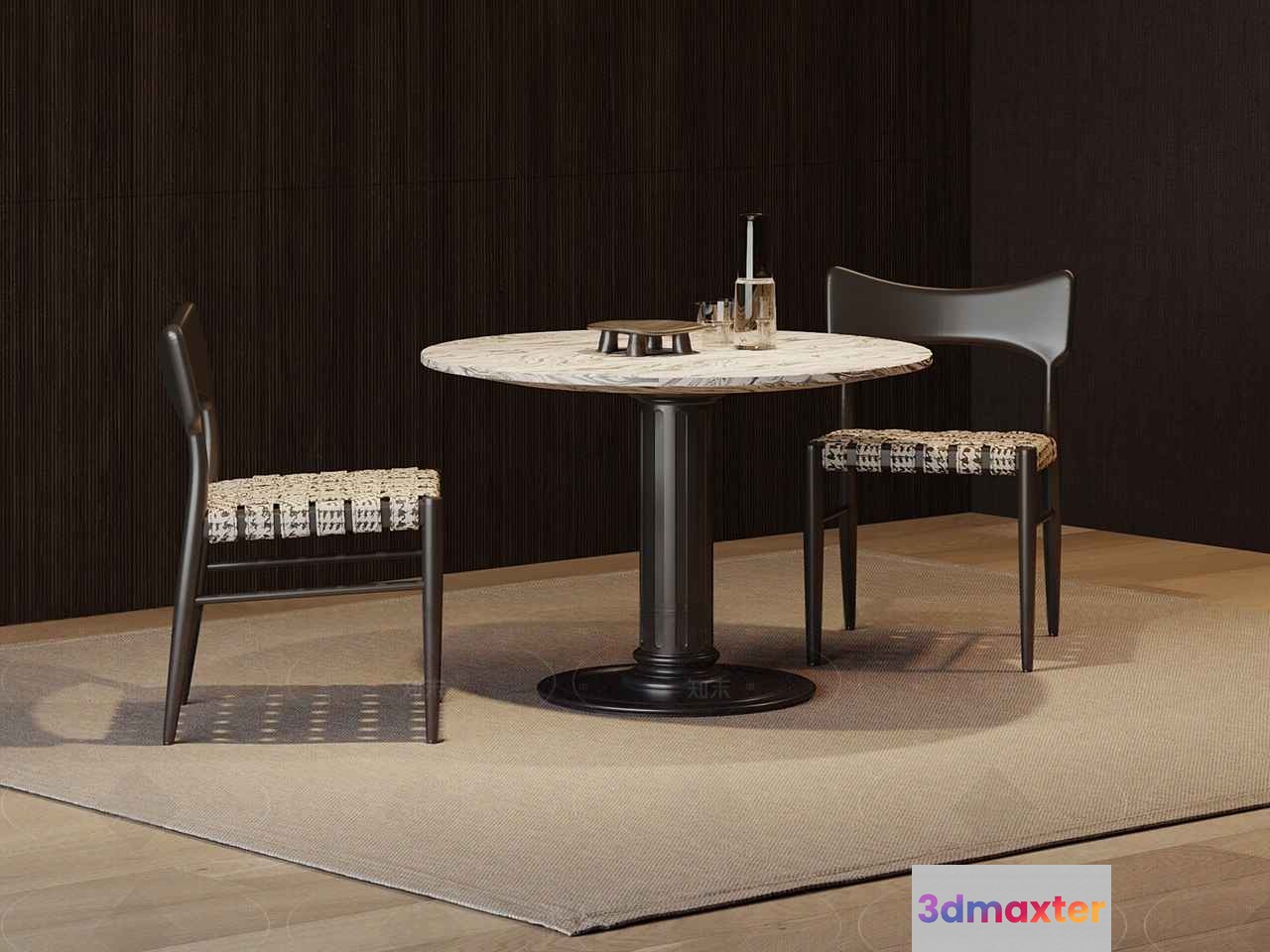 Modern Dining Table 3D Model - 17294 - VRAY Render