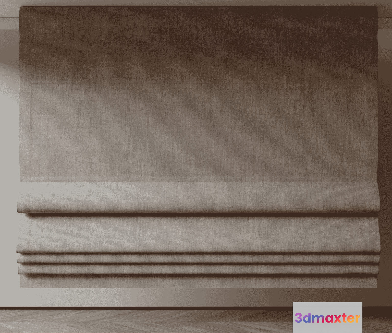 A Beige Window Shade 3D Model - 10166 - VRAY Render