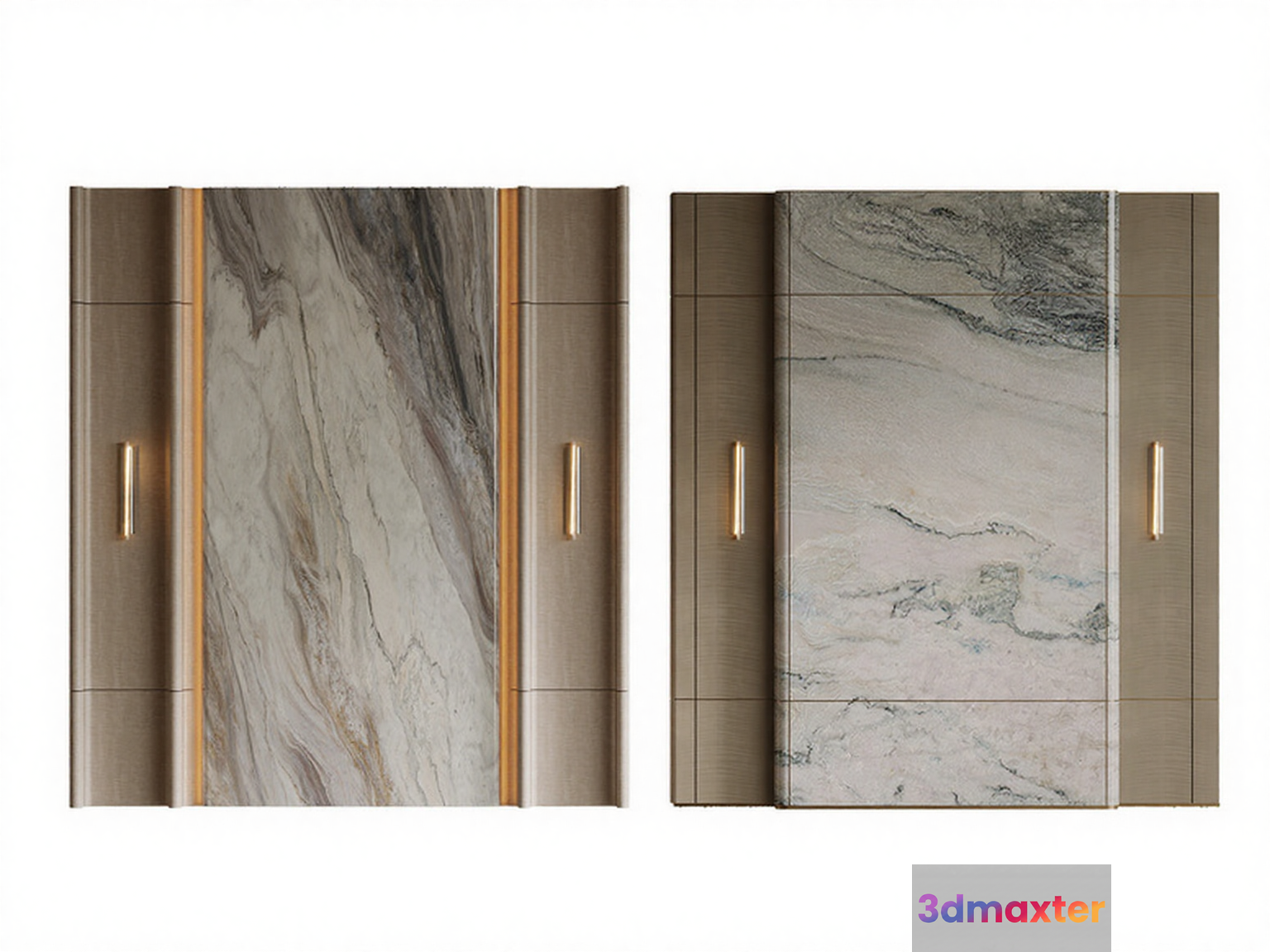 Modern Wall Panels 3D Model - 11405 - VRAY Render