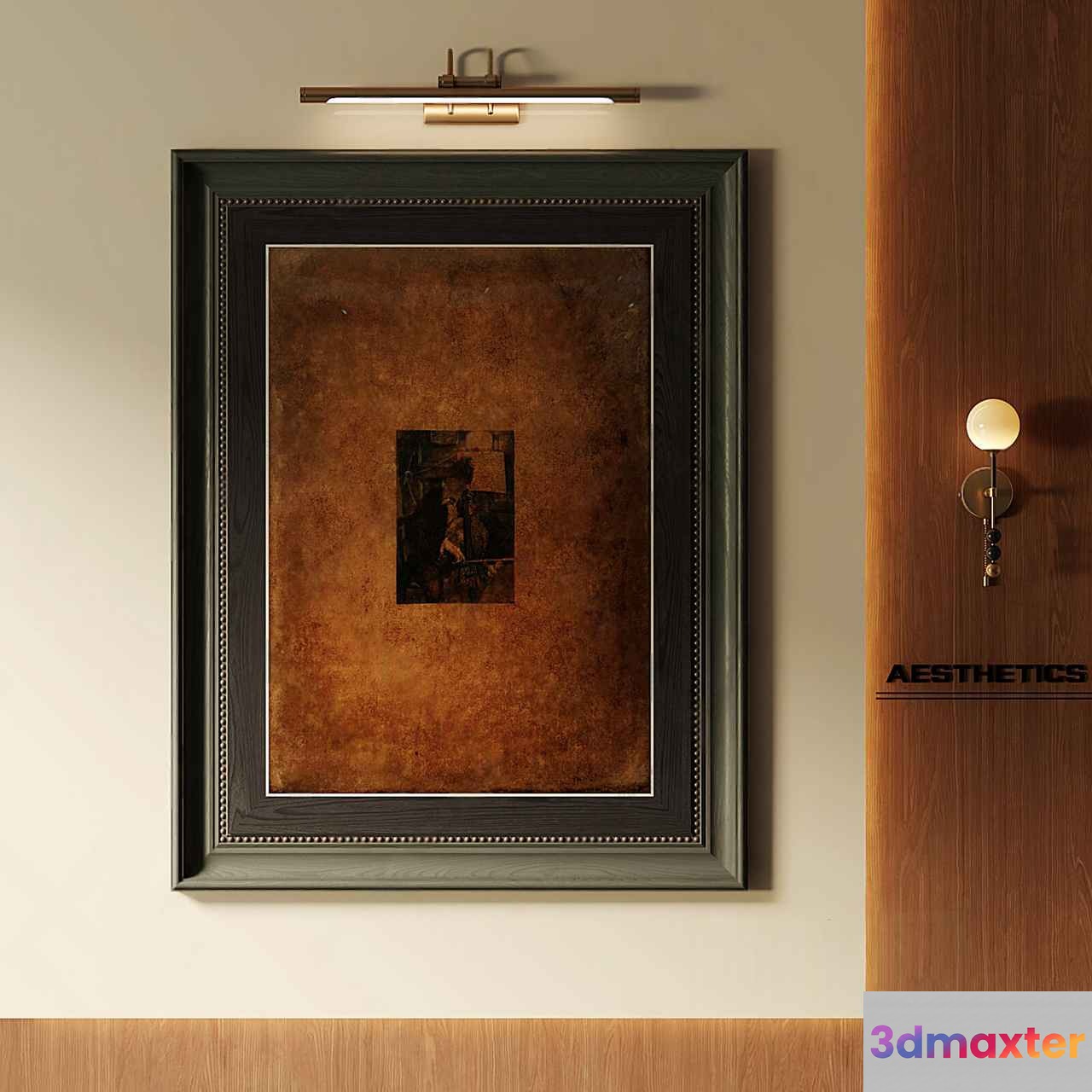 Aesthetics Wall Light 3D Model - 966 - VRAY Render