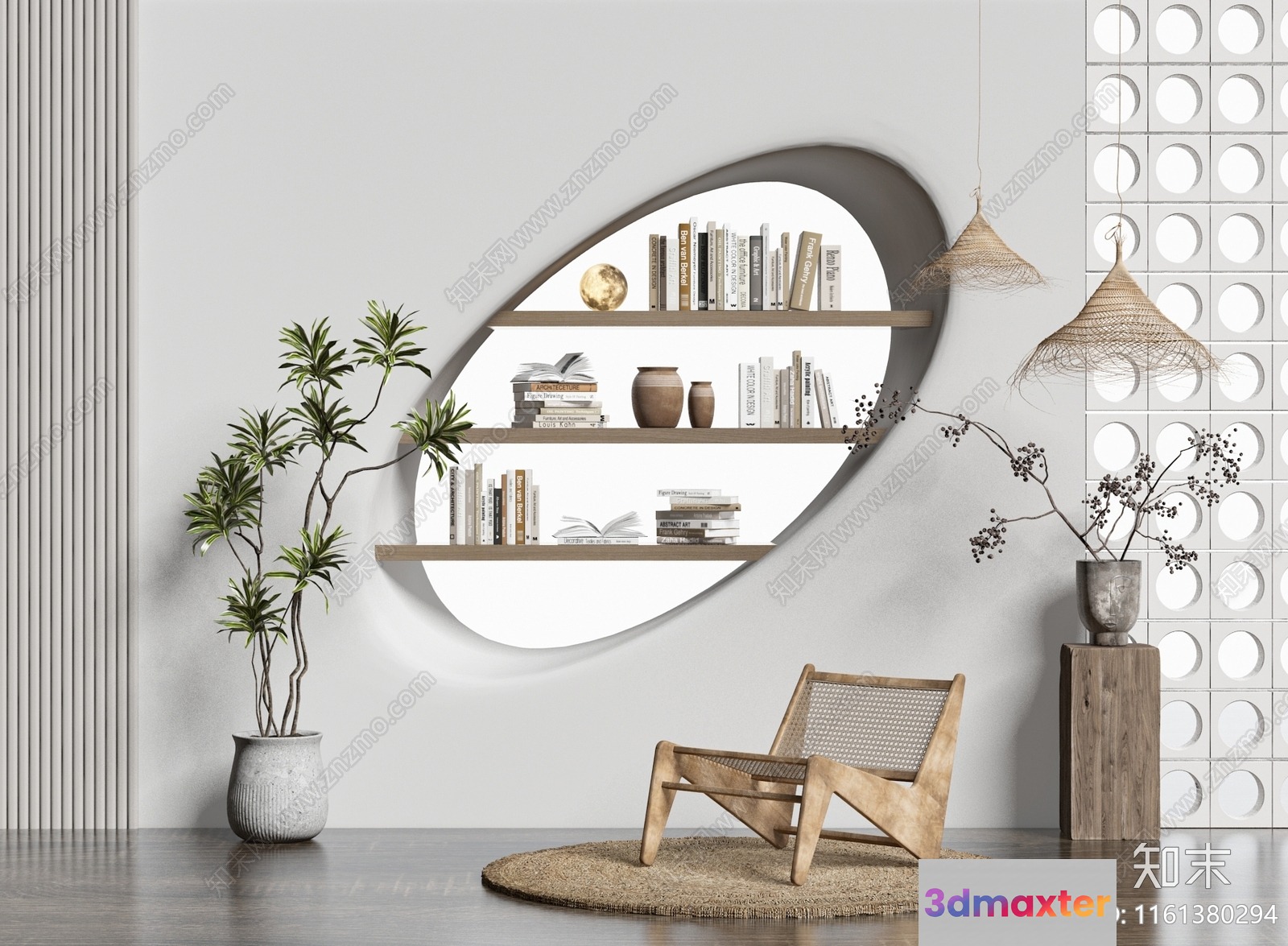 Cozy Modern Living Room 3D Model - 13220 - VRAY Render