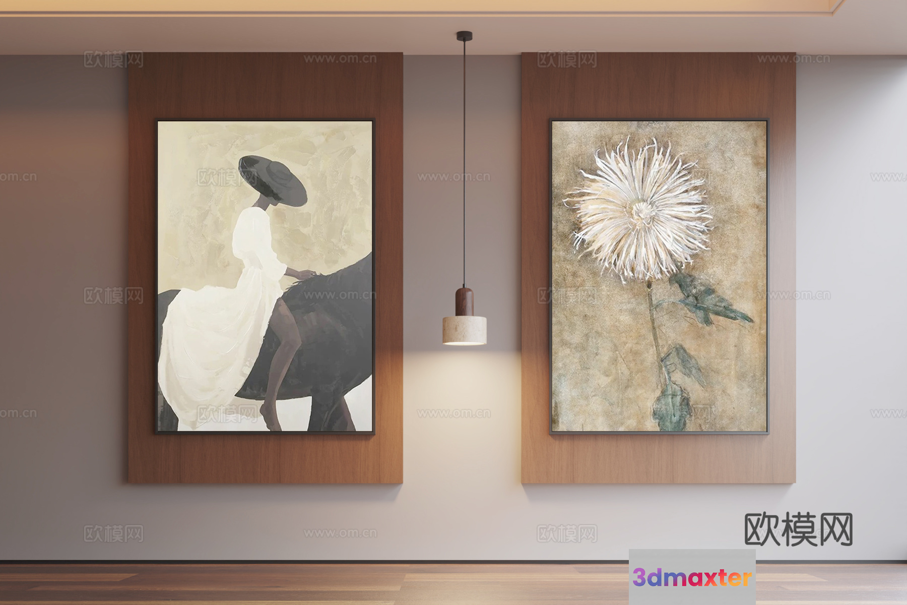 Modern Art Gallery 3D Model - 1268 - VRAY Render