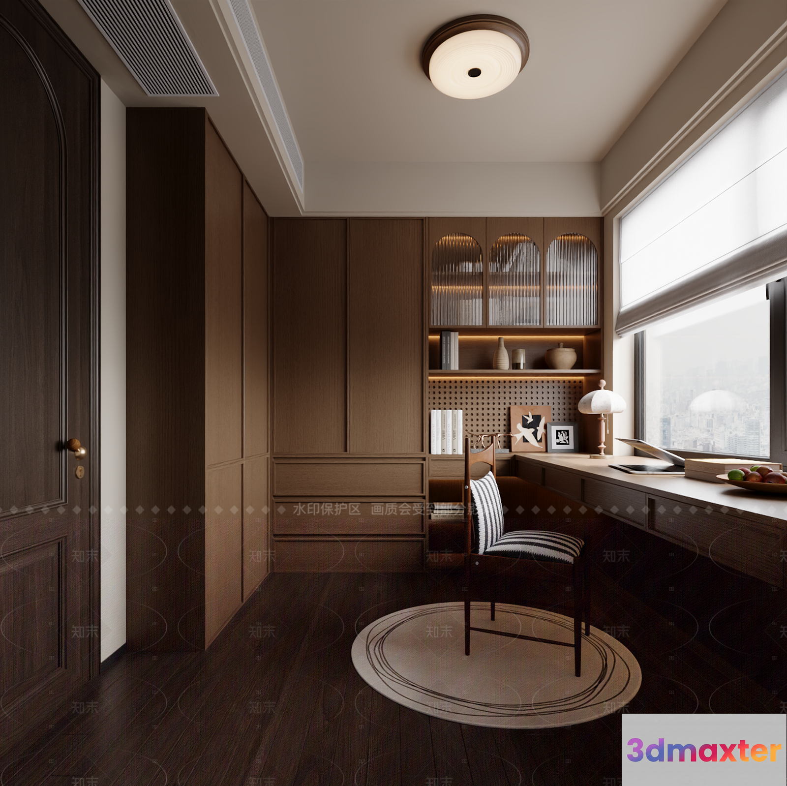 A Small Round Table 3D Model - 22551 - VRAY Render