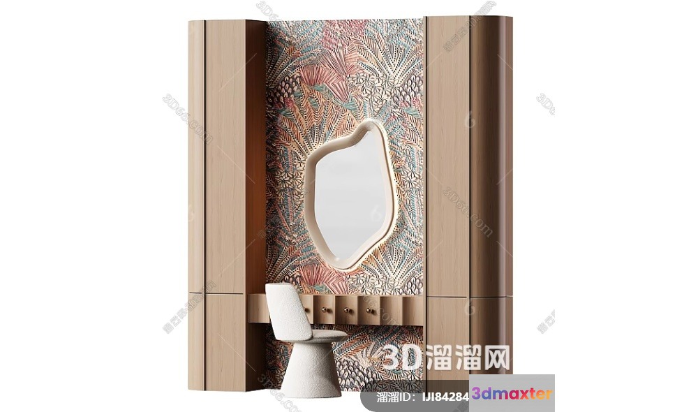Modern Vanity With Mirror 3D Model - 6672 - CORONA Render
