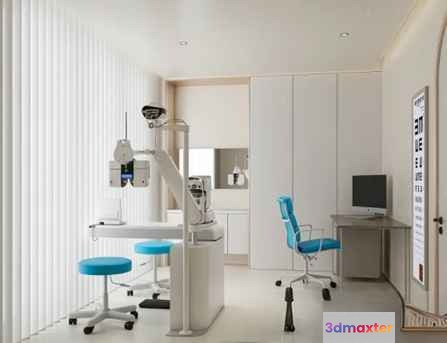 Dental Examination Room 3D Model - 2657 - VRAY Render