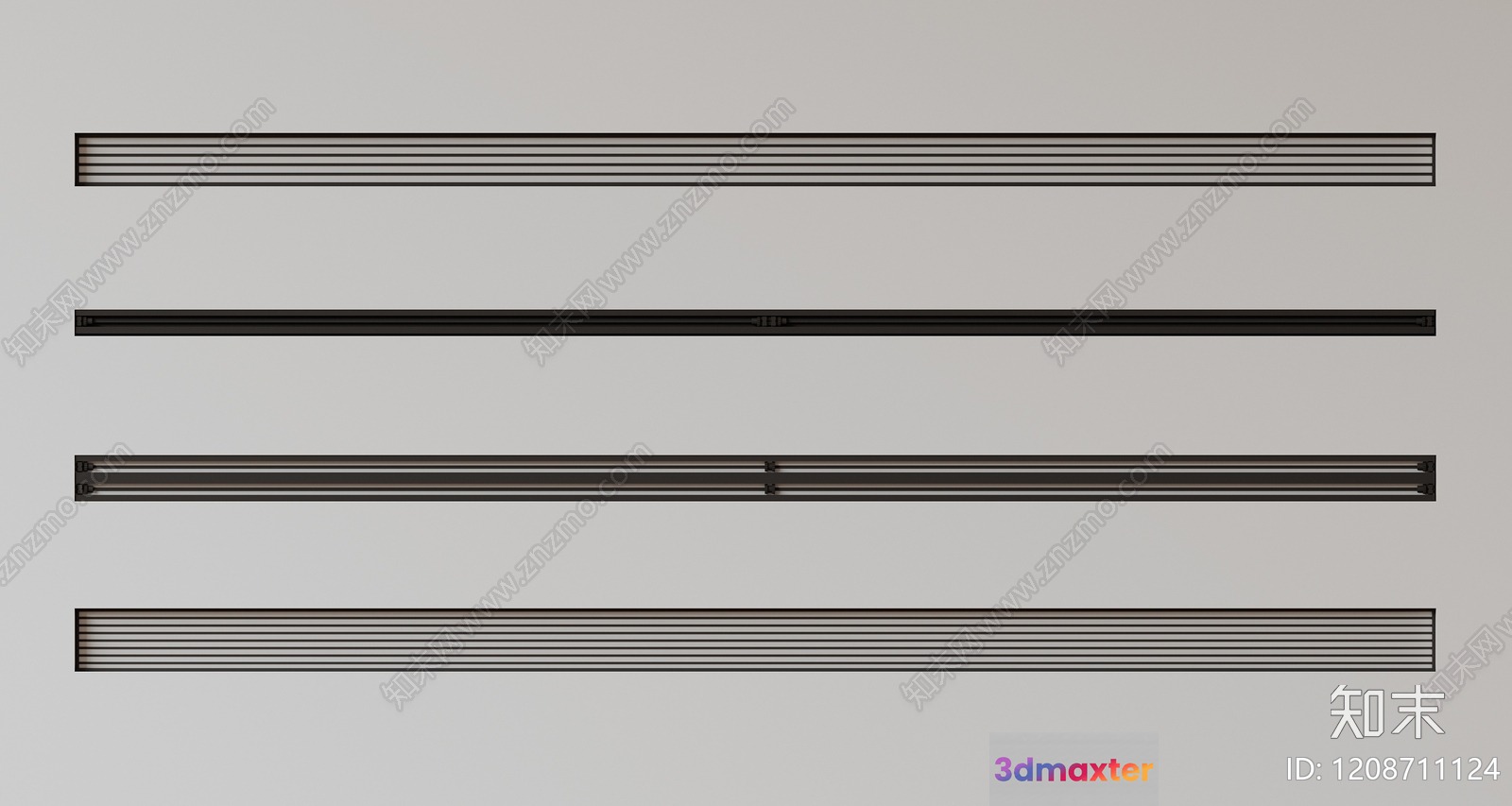 Modern Minimalist Wall Shelves 3D Model - 20994 - VRAY Render