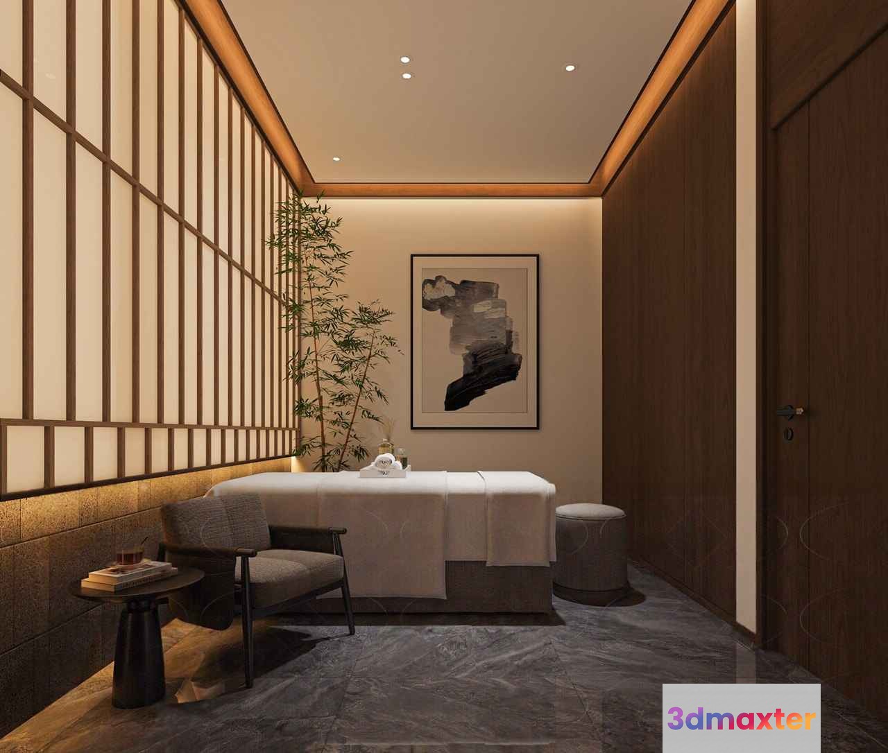A Massage Room 3D Model - 502 - VRAY Render
