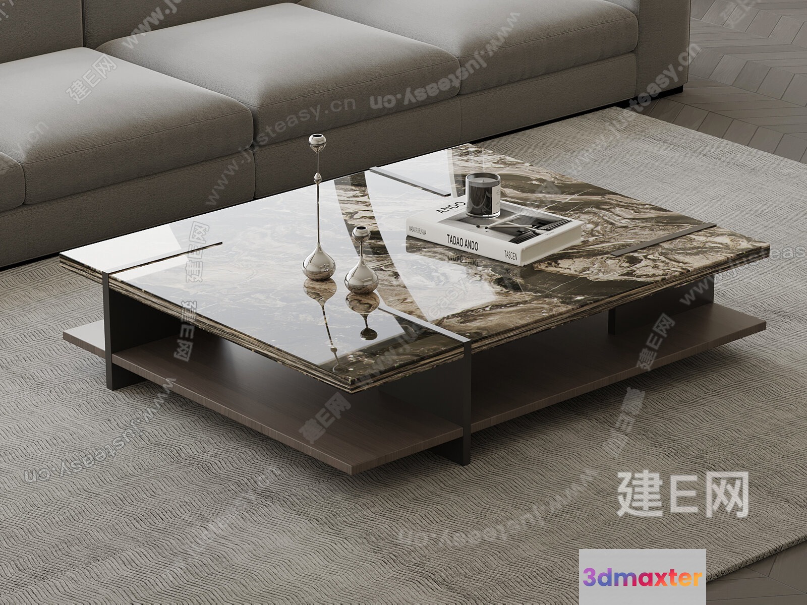 Modern Coffee Table 3D Model - 15944 - VRAY Render
