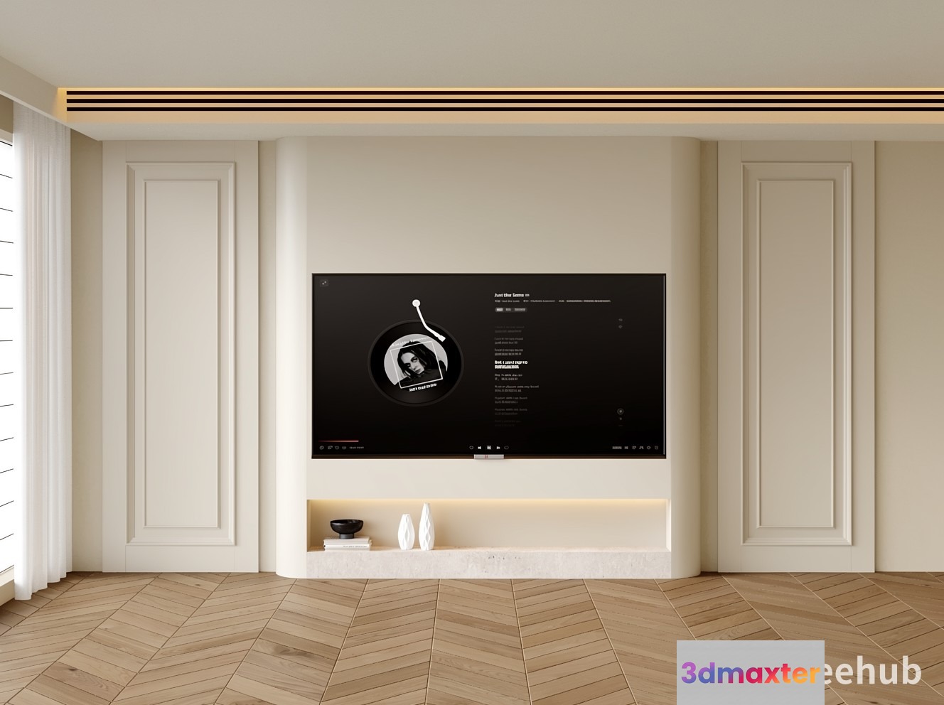 Modern Living Room 3D Model - 19917 - VRAY Render