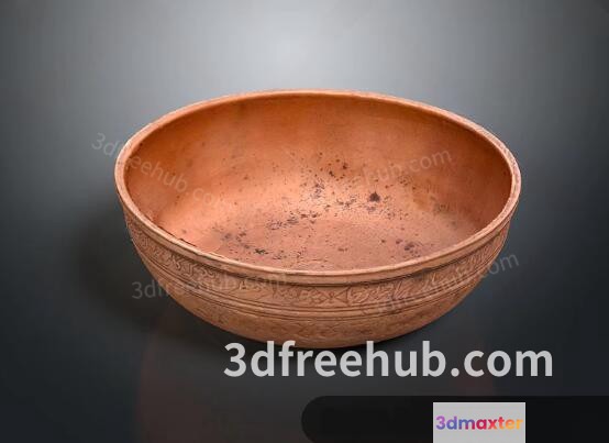 A Clay Bowl 3D Model - 21922 - VRAY Render