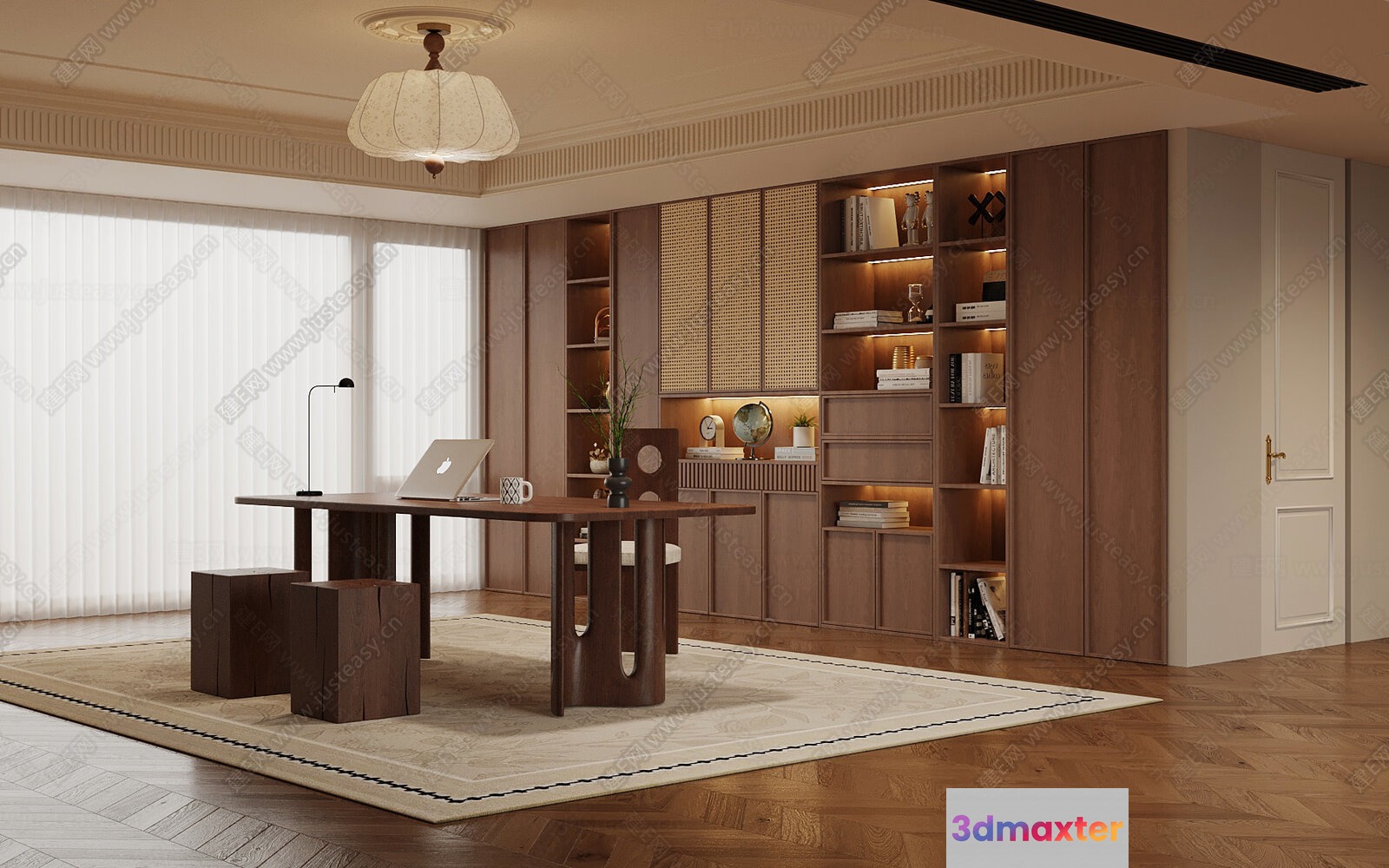 Modern Office Space 3D Model - 12156 - VRAY Render