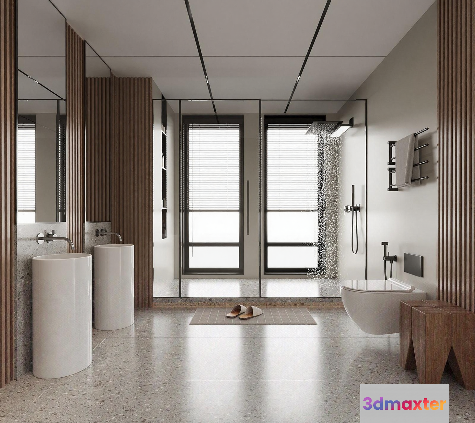 Modern Bathroom Sink 3D Model - 14840 - CORONA Render